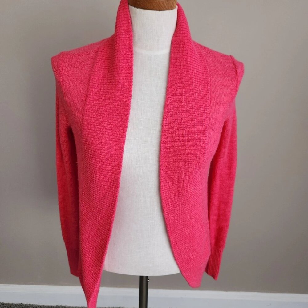 Lilly Pulitzer Amalie Cardigan Sweater Women's XS fuchsia Open Front